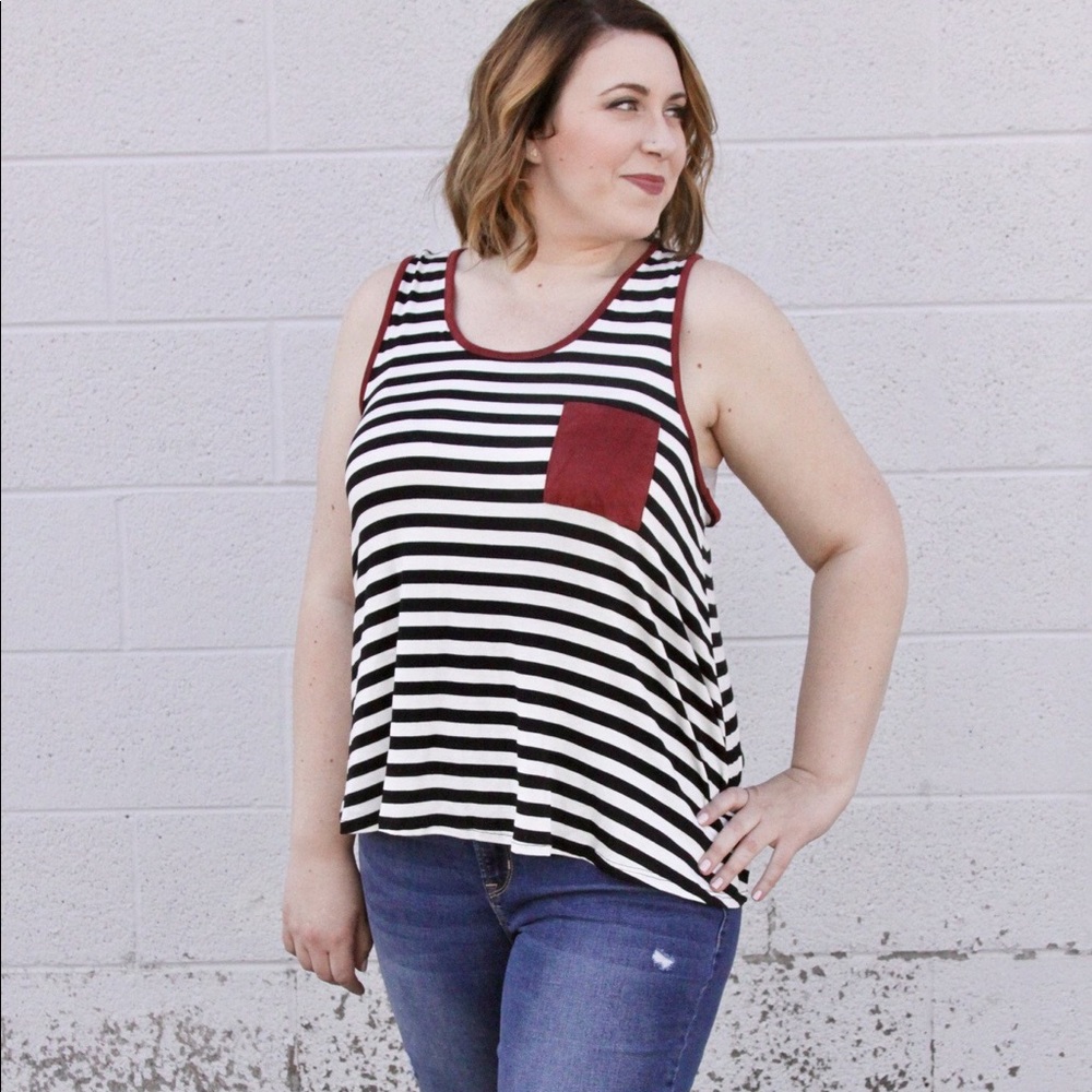 Plus Size Stripe Top